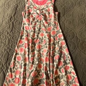 Royal 👑 Robbins dress. Pretty color combo. Cute w/ flip flops or Birkenstocks.